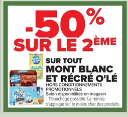 Cora x Carrefour Sur tout mont blanc et récré o'lé offre