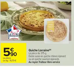 Cora x Carrefour Quiche Lorraine offre