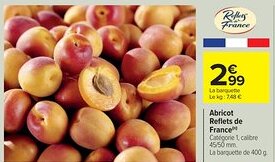 Cora x Carrefour Abricot Reflets de France offre