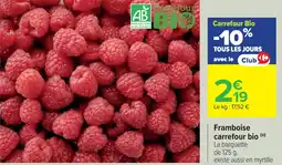 Cora x Carrefour Framboise carrefour bio offre