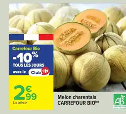 Cora x Carrefour Melon charentais carrefour bio offre