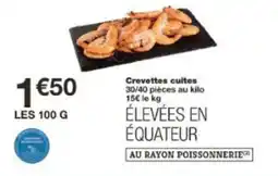 Monoprix Crevettes cuites offre