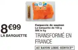 Monoprix Carpaccio de saumon offre