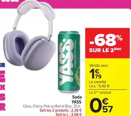 Cora x Carrefour YASS Soda offre