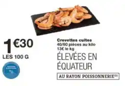 Monoprix Crevettes cuites offre
