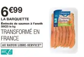 Monoprix Émincés de saumon à l'aneth offre