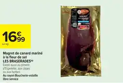 Cora x Carrefour LES BRASERADES Magret de canard mariné à la fleur de sel offre