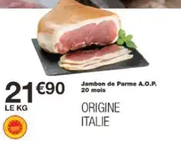 Monoprix Jambon de parme aop 20 mois offre