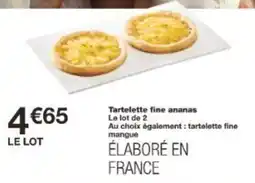 Tartelette fine ananas