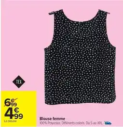 Carrefour Drive Tex - blouse femme offre