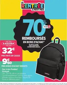 Carrefour Drive Eastpak - sas à dos parded offre