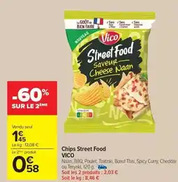 Carrefour Drive Vico - chips street food offre