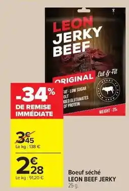 Carrefour Drive Boeuf séché offre