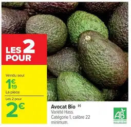 Cora x Carrefour Avocat Bio offre