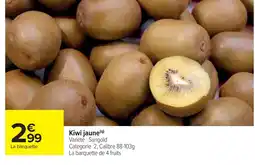 Cora x Carrefour Kiwi jaune offre