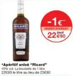 Monoprix Apéritif anisé ricard offre