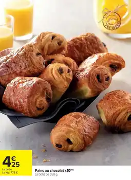 Cora x Carrefour Pains au chocolat x10 offre