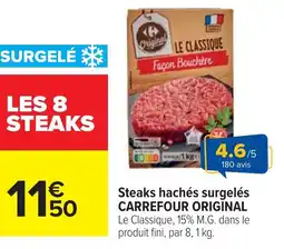 Cora x Carrefour Steaks hachés surgelés carrefour original offre