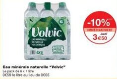 Monoprix Eau minérale naturelle volvic offre
