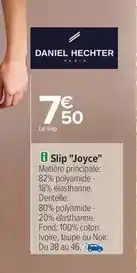 Carrefour City Daniel hechter - slip joyce offre