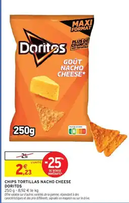 Intermarché DORITOS Chips tortillas nacho cheese offre