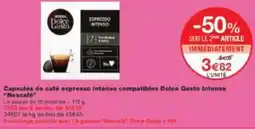 Monoprix Capsules de café espresso intenso compatibles dolce gusto intenso nescafé offre