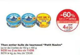 Monoprix Then entier hulle de tournesol petit navire offre