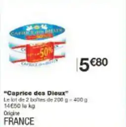 Monoprix Caprice des dieux offre