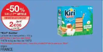 Monoprix Kiri goûter offre