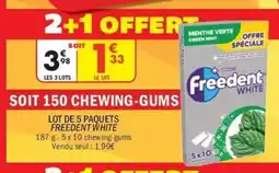 La Foir'Fouille Lot de 5 paquets freedent white offre