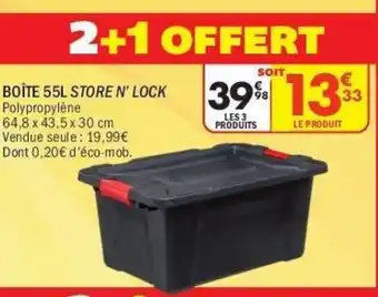La Foir'Fouille Boîte store n' lock offre