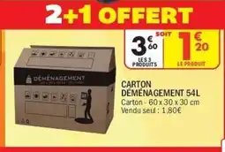 La Foir'Fouille Carton déménagement offre