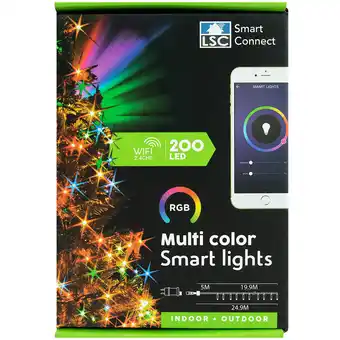 Action Lsc smart connect guirlande de noël multicolore lsc smart connect offre