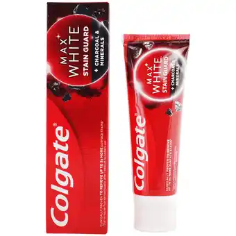 Action Dentifrice colgate max white stain guard offre