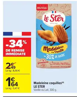Cora x Carrefour LE STER Madeleine coquilles offre
