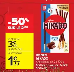 Cora x Carrefour MIKADO Biscuits offre