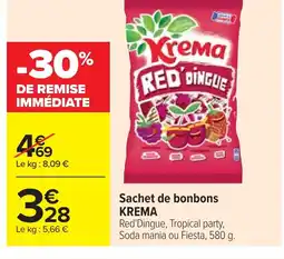 Cora x Carrefour KREMA Sachet de bonbons offre