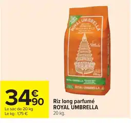 Cora x Carrefour ROYAL UMBRELLA Riz long parfumé offre