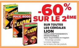 Cora x Carrefour LION Sur toutes les céréales offre
