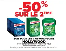 Cora x Carrefour HOLLYWOOD Sur tous les chewing gums offre