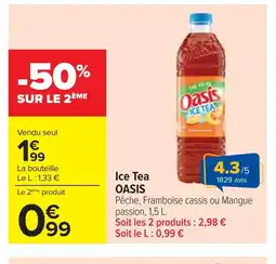 Cora x Carrefour OASIS Ice Tea offre