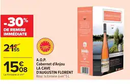 Cora x Carrefour LA CAVE D'AUGUSTIN FLORENT A.O.P. Cabernet d'Anjou offre