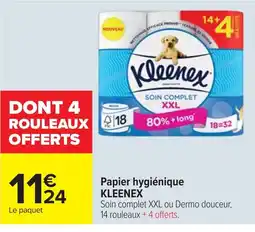 Cora x Carrefour KLEENEX Papier hygiénique offre