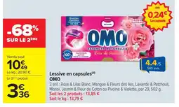 Cora x Carrefour OMO Lessive en capsules offre