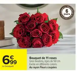 Cora x Carrefour Bouquet de 11 roses offre
