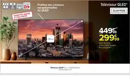 Cora x Carrefour CLAYTON Téléviseur QLED offre