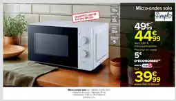 Cora x Carrefour Micro-ondes solo offre