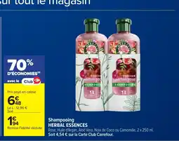 Cora x Carrefour HERBAL ESSENCES Shampooing offre