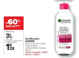 Cora x Carrefour GARNIER Eau Micellaire offre