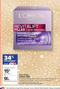 Cora x Carrefour L'ORÉAL PARIS Soins Visage offre